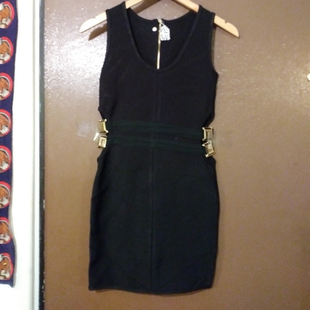 nwot chevron texture bandage dress